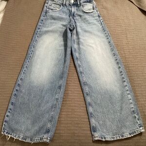 Girls ZARA Wide Leg Jeans Sizev10